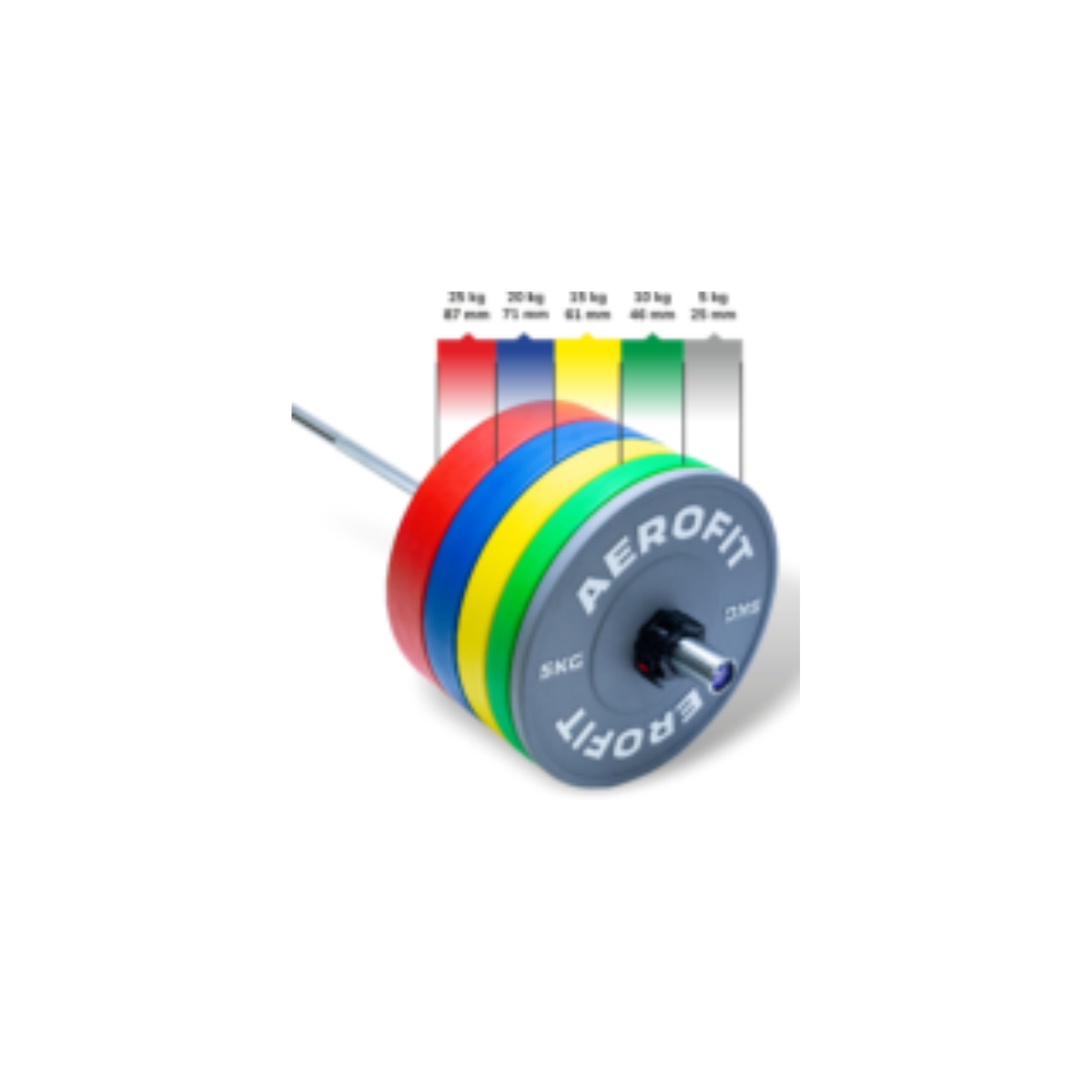 Aerofit Rubber Bumper Plates – Colour